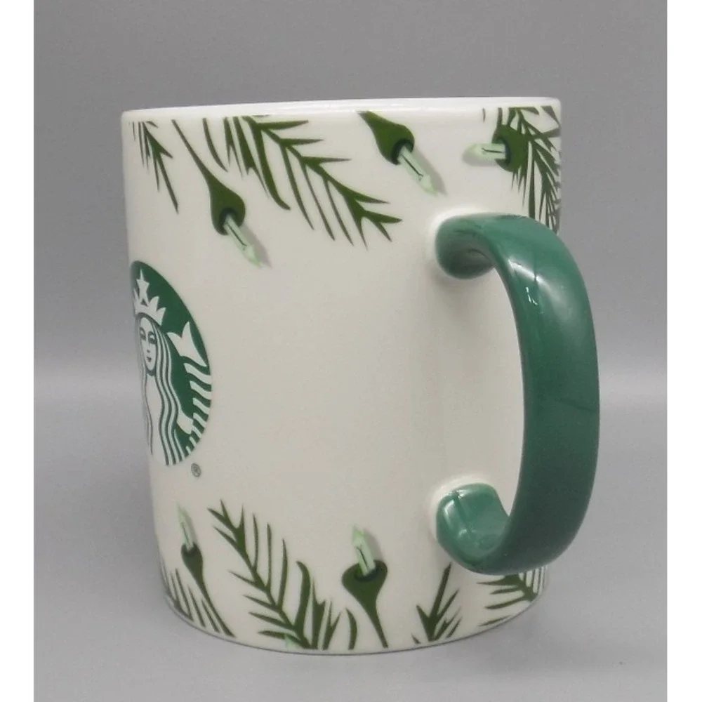 2020 Starbucks XL Christmas Mug 26 oz Pine Tree & Lights Jumbo Cup